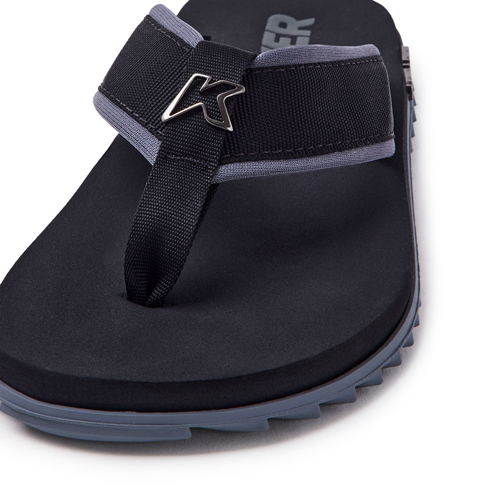 Sandália Kenner Kivah Cushy Gold Preto