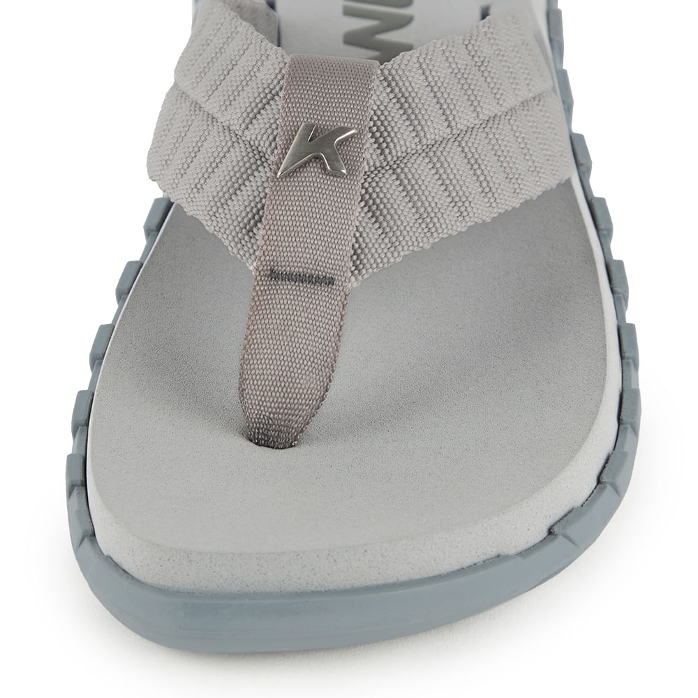 Sandália Kenner Megah Puffer Cinza