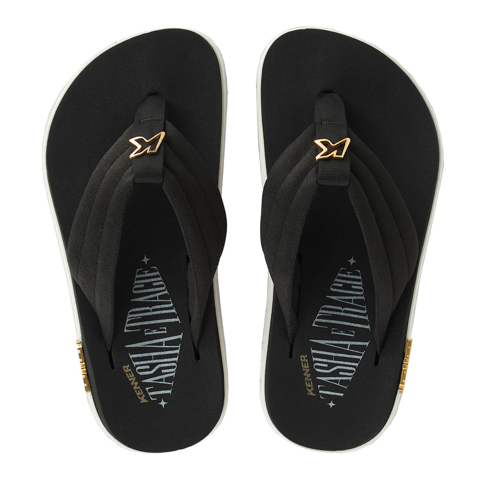 Sandália Kenner Kivah Tasha&tracie Preto