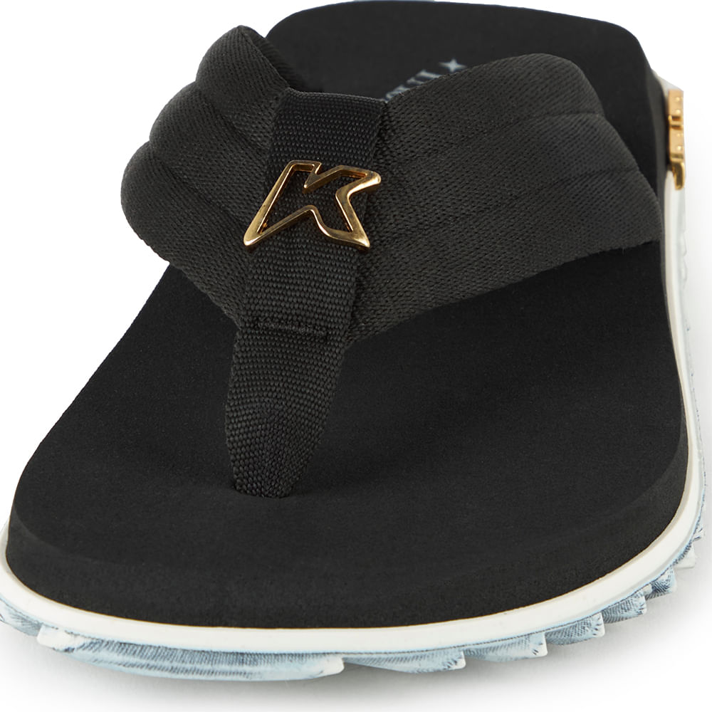 Sandália Kenner Kivah Tasha&tracie Preto