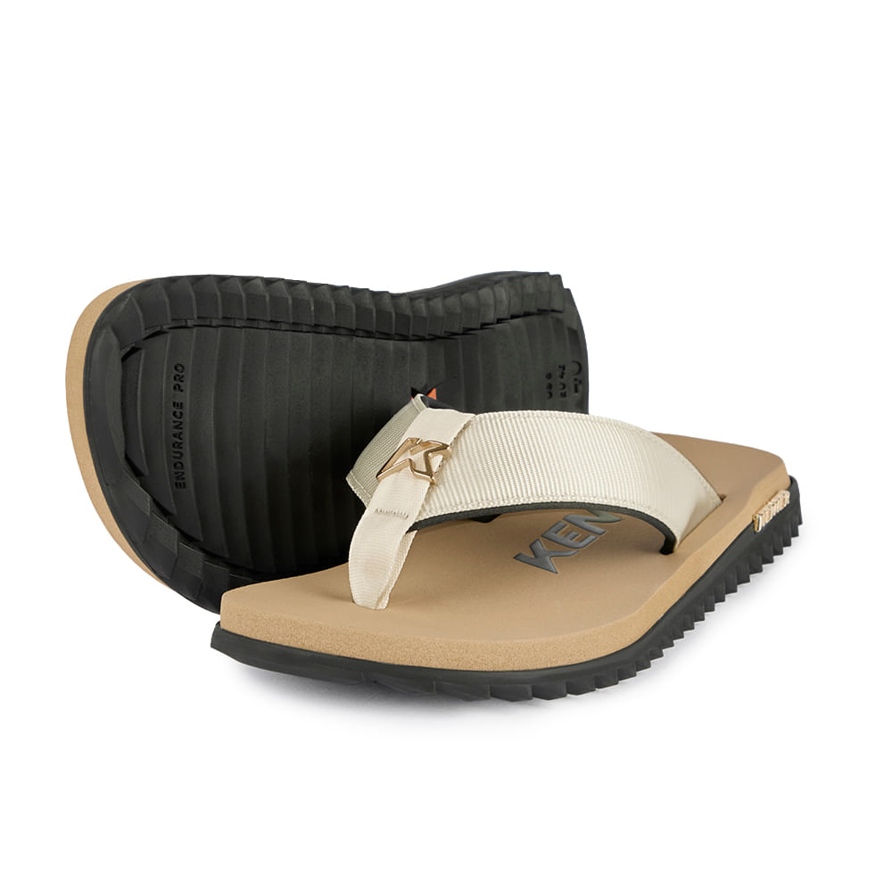 Sandália Kenner Kivah Line Caqui