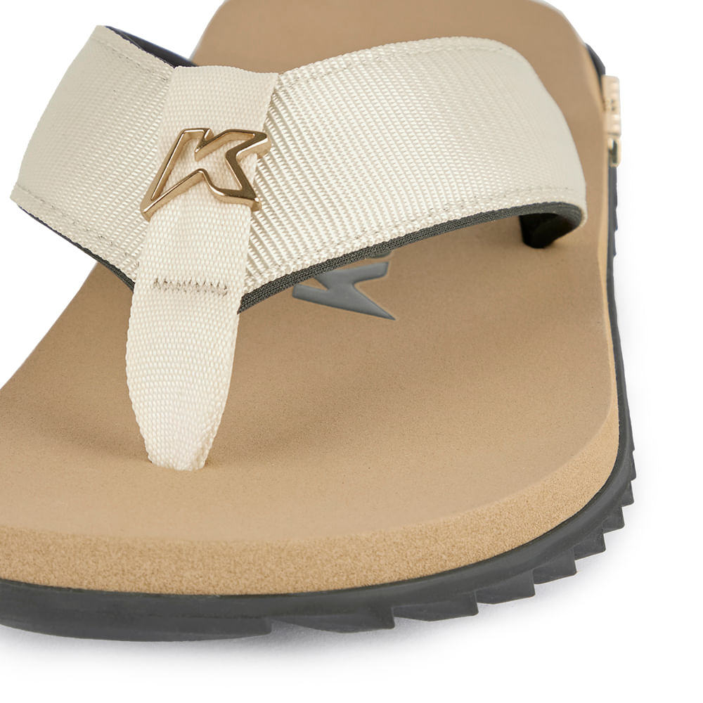 Sandália Kenner Kivah Line Caqui